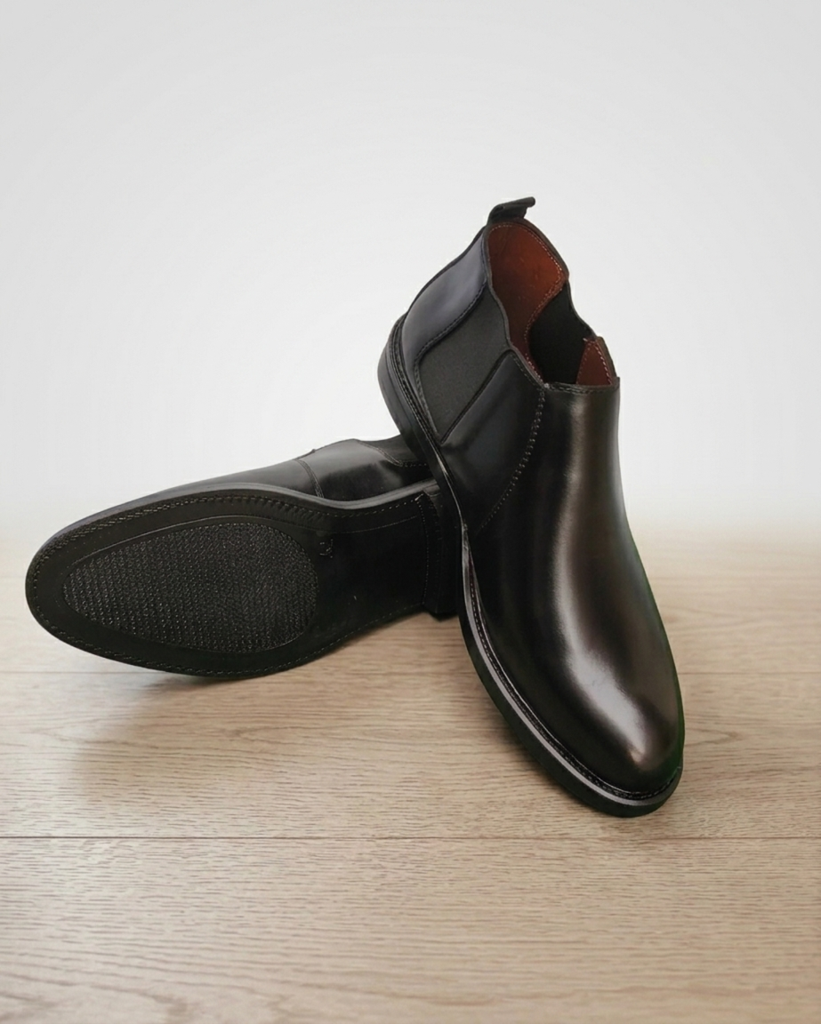Classic Black Chelsea Boots for Men
